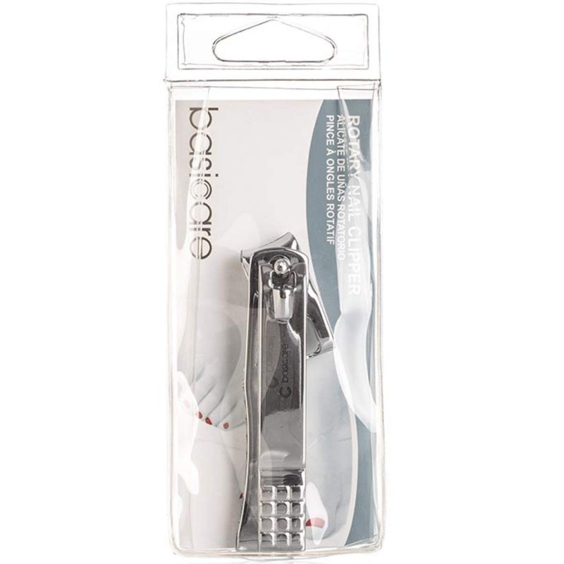 Basicare Erganomic Designed Handled Rotary Nail Clipper Perfect For Travel