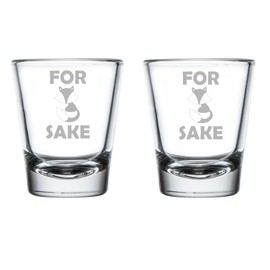 MIP Set of 2 Shot Glasses 1.75oz Shot Glass For Fox Sake