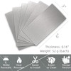 40-Pack 3"x6" Brushed Silver Aluminum Peel and Stick Tile Backsplash
