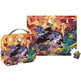 Janod - Puzzle for children, animal reserve, 54 pieces, educational game, promotes fine motor skills and concentration, case with handle, made in France, FSC-certified, from 5 years, J02650