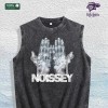 NOISSEY Graphic Washed Vest US Warehouse 3 Colors Cotton TankSize: