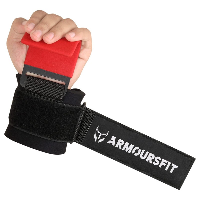 Weight Lifting Hooks (Pair), Heavy Duty Power Wrist Straps Hand