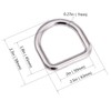COOHC Metal D Rings 2 Inch Inner Welded Heavy Duty