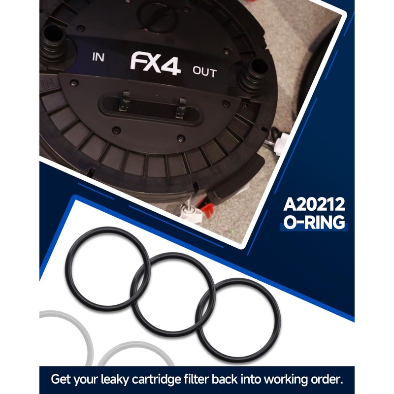 (8-Pack) A20212 O-Rings Compatible with Fluval FX4 FX5 FX6 Canister