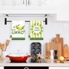 InIsaJace Sukkot Kitchen Towels Decorations, 6PCS Hebrew Jewish Lulav Dish