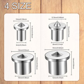 Dowel and Tenon Center Transfer Plugs Doweling Centering Pins Transfer Plugs Drill Hole Tool for Woodworking Tool Accessories (20 Pieces,1/4 5/16 3/8 1/2 Inch)
