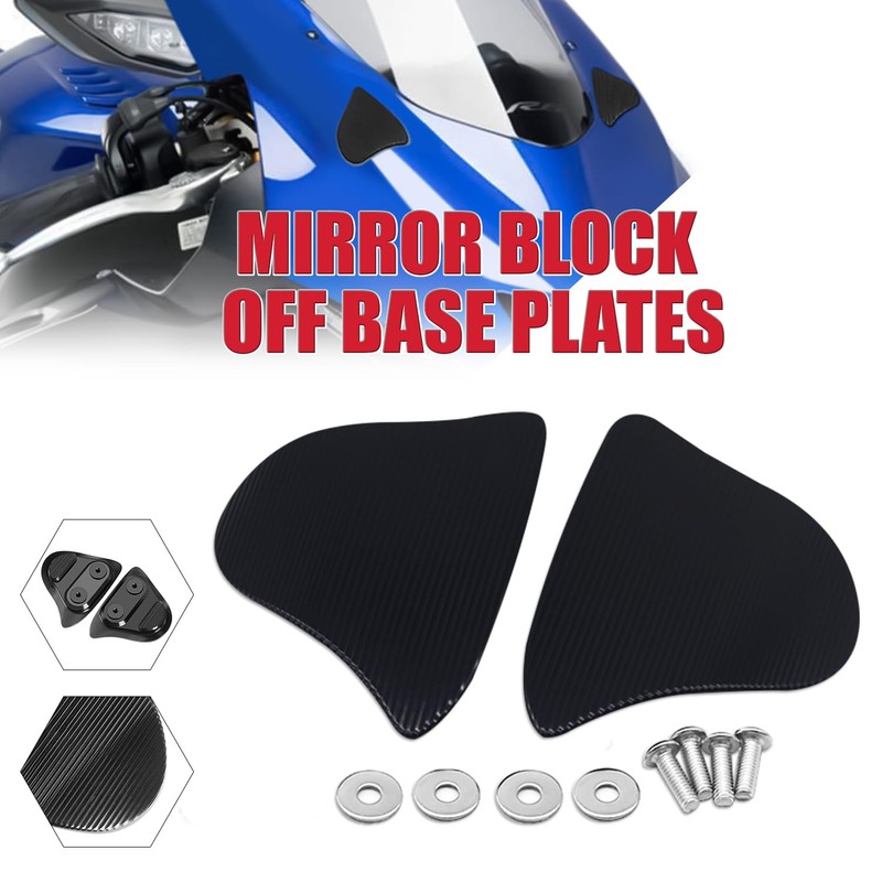 MFGZD Motorcyle Mirror Block Off Base Plate, CNC Aluminum mirror