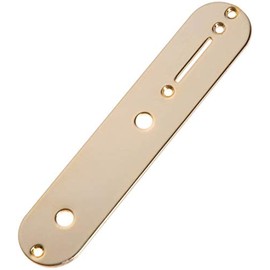 Tele Guitar Telecaster Control Plate Replacement Tone with Pot Holes for Fender Tele Guitar, Gold
