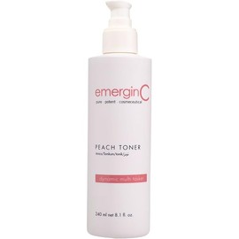 emerginC Peach Toner - Facial Toner with Vitamin C + Witch Hazel to Refresh + Soothe Skin (8.1 oz, 240 ml)