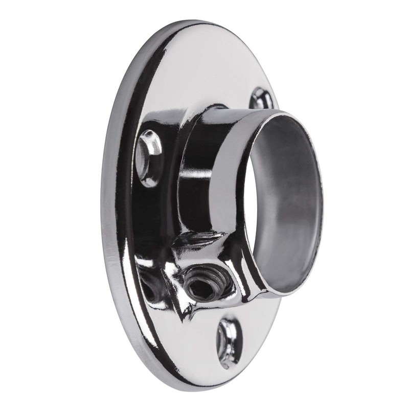 1 Pair (2 Pieces) Cupboard Rail Bearings Chrome-Plated Shiny for