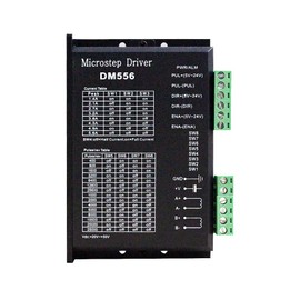 Controlador de paso a paso digital CNC DM556 controlador de motor paso a paso 2 fases 20-50 V DC Max 5.6 A 128 subdivisión para motor de pasos Nema 23, 24 y Nema 34