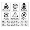 nc-smile Garbage Seal Sticker Resource Sorting Recycled Water Resistant Laminated