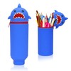 DONGSZQ 2 in 1 Weiche Silikontasche Kawaii Federmäppchen, Mäppchen Tiere,
