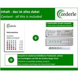 5 WATER Hardness Test Strips Individually Sealed