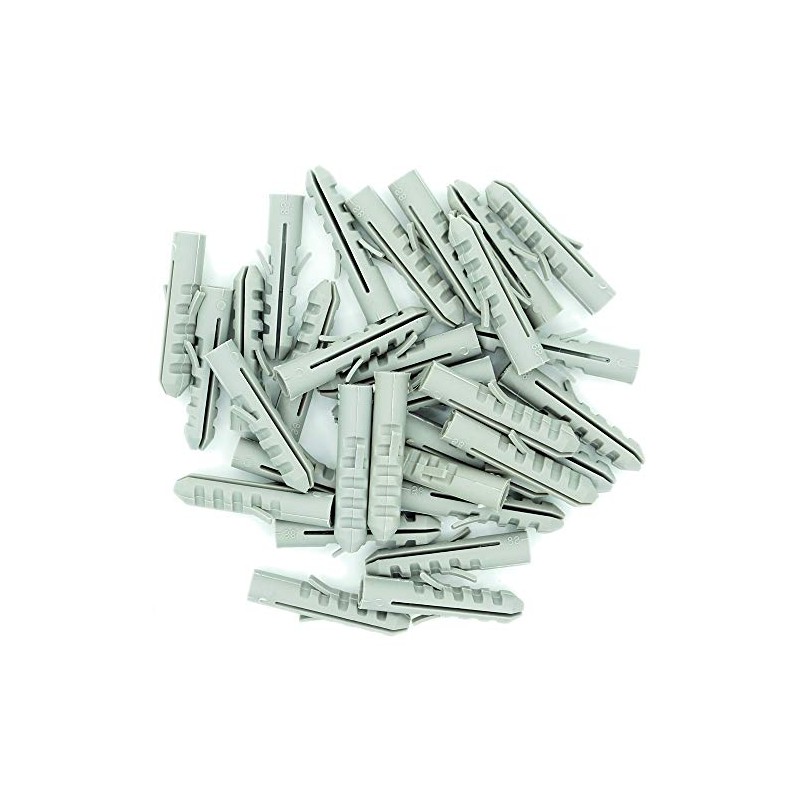 M6 (6mm x 30mm) Wall Plug (Nylon) - Nylon (Grey)