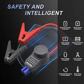 Smart Jump Starter Clamp, Multi-Protection Portable Automotive Emergency Booster Jumper Cables Alligator Clips for 12V Car Battery, Vehicle, SUV, Truck, RV Accessories