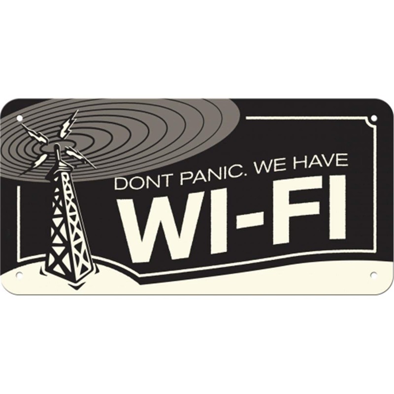 Nostalgic Art 28013 – Wi-Fi Sign, 10 x 20 cm
