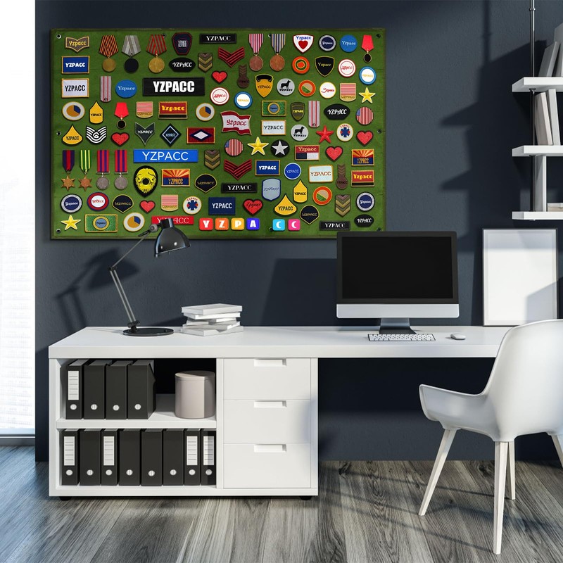 Yzpacc Tactical Patch Display Board, Hook & Loop, Foldable, Combat