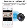 ZINKER Mini Cámara WiFi Oculta FullHD Batería iOS Android App,