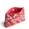 Vera Bradley Women's Featherweight Large Pouch Makeup Bag, Swirling Poppies,