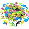 IFKEGON Foam Ocean Stickers,Bulk Self-Adhesive Sea Themed Animal Shapes for