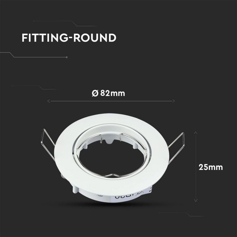 VT-779 GU10 Fitting Round White