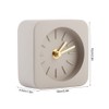 GEEKCOOK Simple Square Cement Desk Clock for Office Home Living