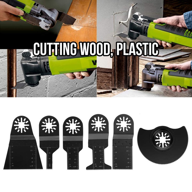 Oscillating Saw Blade, 6-Piece Multi-Tool Blade Kit, Multi-Tool Oscillating Tool