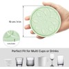 HFHOME Silicone Coasters Set for Drinks - 6 Pack With