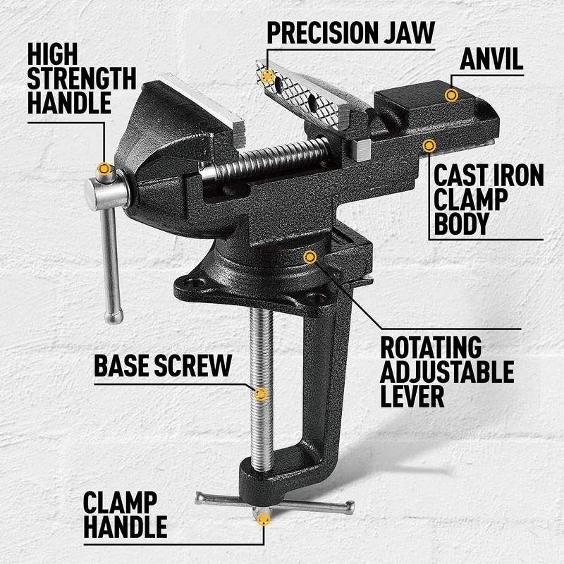 [Upgraded Version] Multi-Purpose Bench Vise 3.3", Table Vice For Workbench,