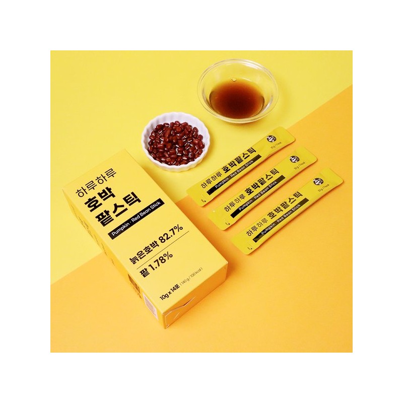 JuPjaengi 호박팥차 1박스 (14포) 호박차 팥차 Pumpkin Red Bean Tea