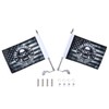 Trunk Lid Flag Pole Mount Kit with Homeland Security Flag