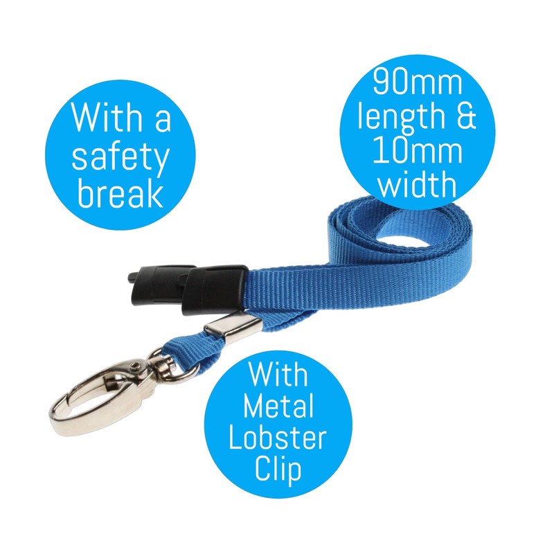 Customcard Ltd Blue Lanyard with ID Card Pocket - Sturdy