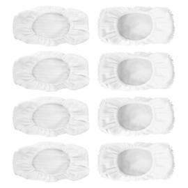 Microfiber Steam Mop Pads Replacement Compatible with Oreck Steam Mop STEAM100 / STEAM100LRH, Washable Reusable Steam Mop Covers Bonnets for Hardwood Floor Cleaning (8 Pack)