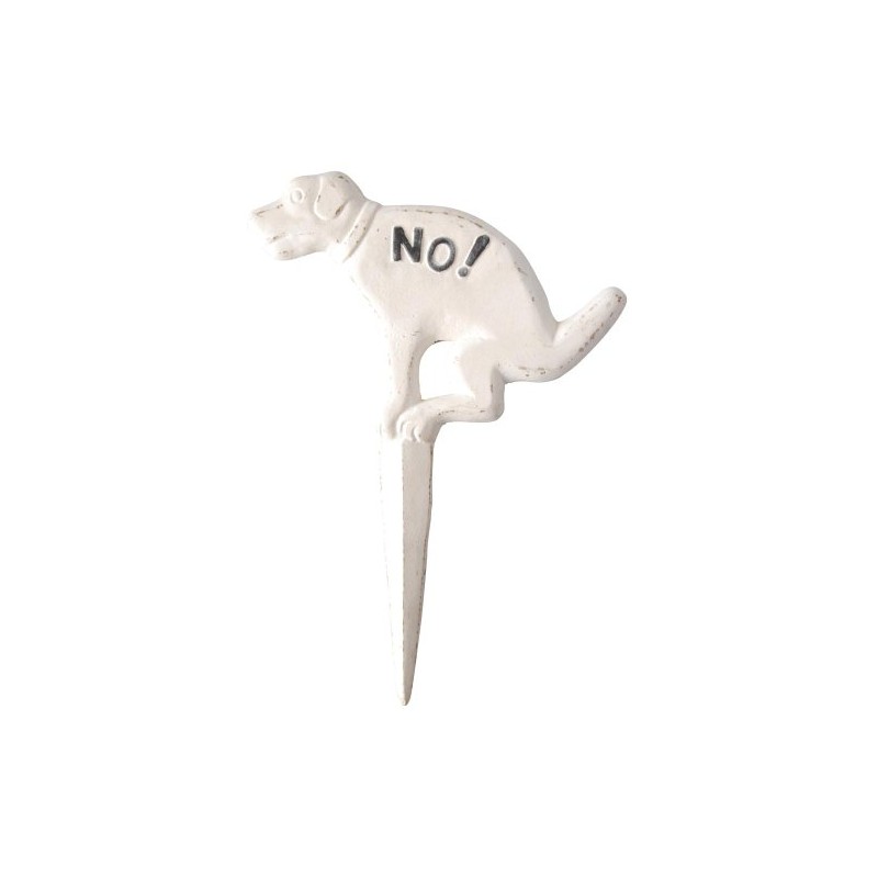 Esschert Fallen Fruits HB14 Dog Sign - White, 12.25" H