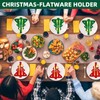 Atuoxing Christmas Tree Cutlery Holder, Pack of 12 Christmas Cutlery