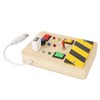 Light Switch Sensory Board Electric Wooden LED Early Education Color
