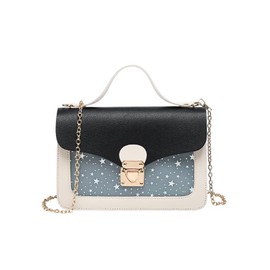 ANPTER Small Crossbody Purses for Women Fashion Quilted Leather Handbags Shoulder Bag (Chain Shoulder Bag for Black)