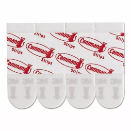 Command Poster Hanging Strips, 12 Strips, White, 5/8" x 1 3/4" Holds Strongly