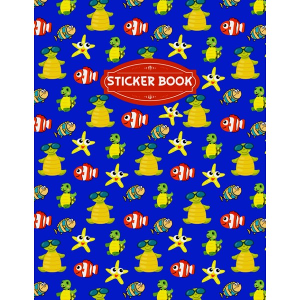 Sticker Collecting Album: Cute Blank Sticker Collecting Album For Boys,