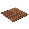 Bare Decor EZ-Floor Interlocking Flooring Tiles in Solid Teak Wood