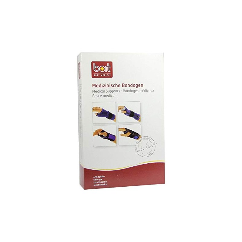 Bort Wrist Support with Thumb Cut-Out M Blue Pack of