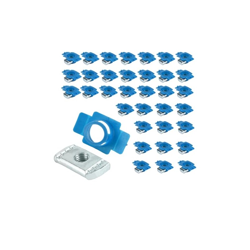 Thickened Galvanized Nylon Channel Squeeze Nut, 3/8"-16 Strut Channel Cone