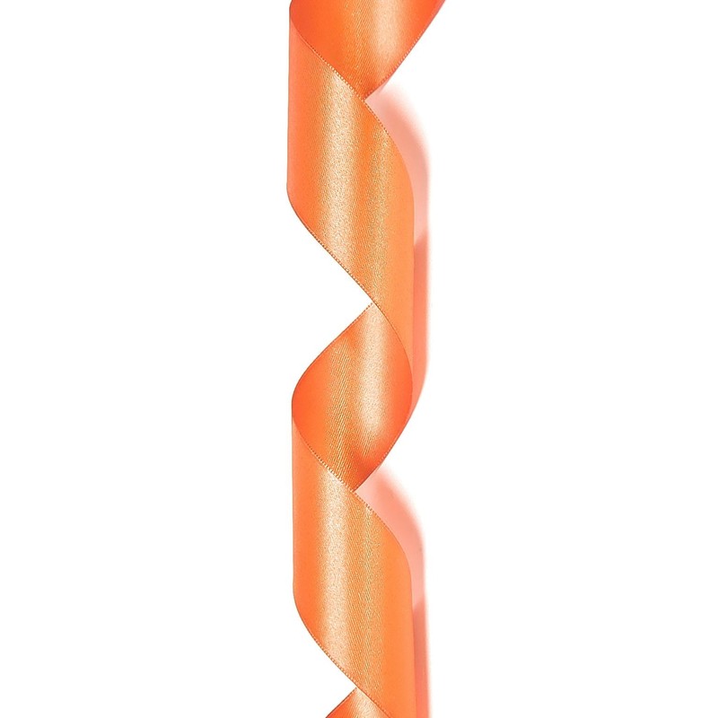 Ribbon Satin 40 MM x 25 M Sheer Ribbon, ORANGE