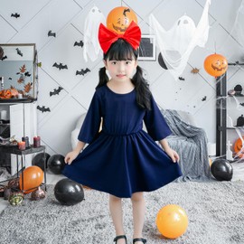 Formemory 120 Witch Dress for Cosplay, Witch, Children, Halloween, Delivery Service, Children's Costume, Popular, Costume, Girls, Navy, Bag, Cute, Children's Cultural Festivals, Events, School