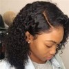ALIESTFDNO Wigs, Short Bob Wig, deep curl, Rose Net, Glueless