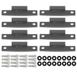 PIT66 Body Side Door Hinge(8 Pack) with Screws(16 Pcs) Compatible with M998,Humvee,HMMWV 12338650 12340352-1 MS27183-10