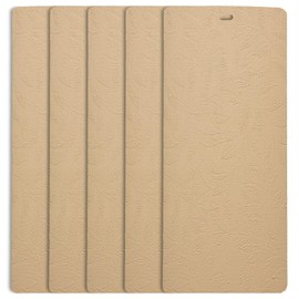 DALIX Rainforest Taupe Vertical Blind Texture Slats Sliding Door 82.5 Qty 5 Pack