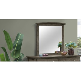 TREATLIFE HOME Elegant Gray Mirror for Modern Farmhouse Decor, Clear Low Distortion Glass, Stylish Accent for Any Room