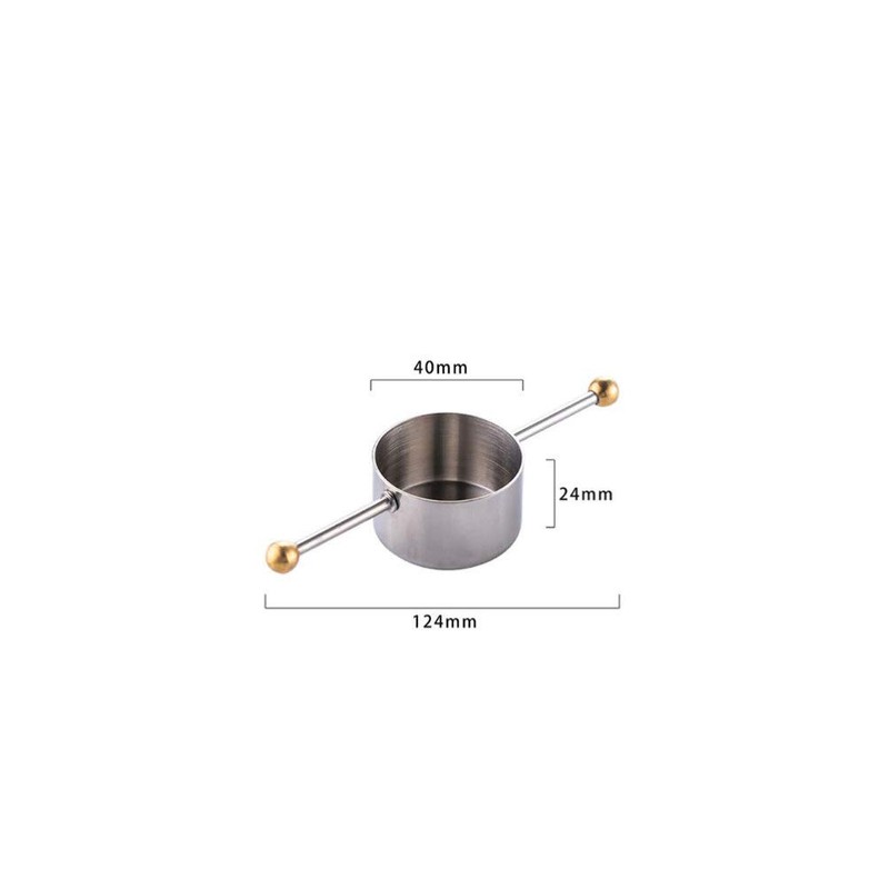 UPKOCH 30ml Bartender Jigger Stainless Steel Cocktail Ounce Cup Wine